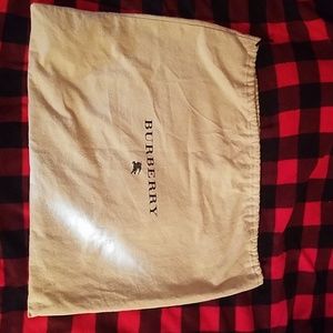 Burberry draw string dustbag 23x19